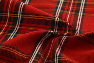 Red checked bengaline Women's Fabrics HLWO18076