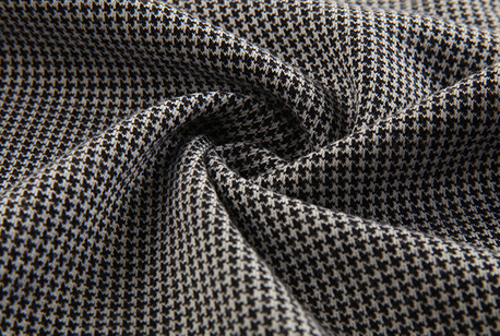 Black/white houndstooth knitting fabric for women and men's top HLKO22018