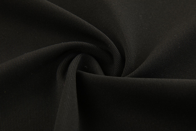 Mid night black rib knitting fabric for men's and women's top and pants HLKO22011