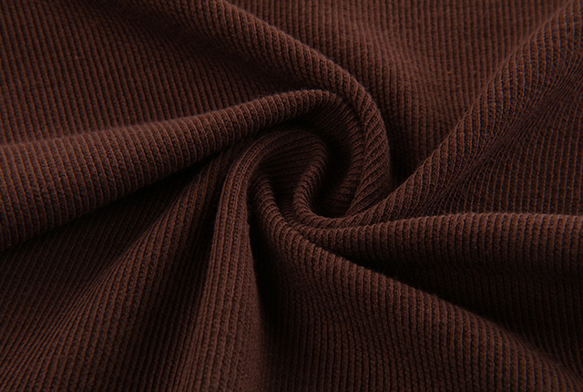 Puce rib knitting fabric for women's top HLKO21089