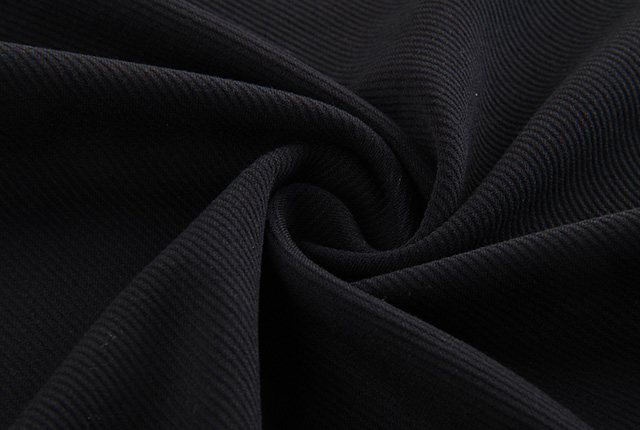 Dark navy twill knitting fabric for men's and women's top HLKO21038