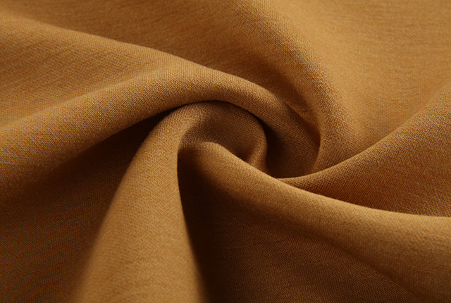 Camel scuba knitting fabric for women's top HLI21003