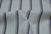 Cream/navy vertical wide yard dye stripe TR stretch fabric for women's blazer and pants fabric HLTR24076