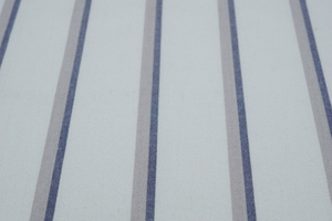 Cream/navy vertical wide yard dye stripe TR stretch fabric for women's blazer and pants fabric HLTR24076